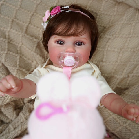 Bebê reborn menina de silicone 48cm - Alice