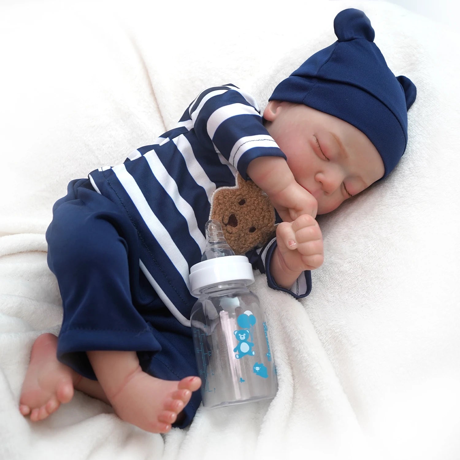 Bebê reborn menino de silicone 48cm - Miguel