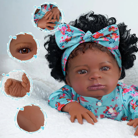 Bebê reborn menina de silicone 55cm - Iara