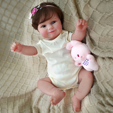 Bebê reborn menina de silicone 48cm - Alice