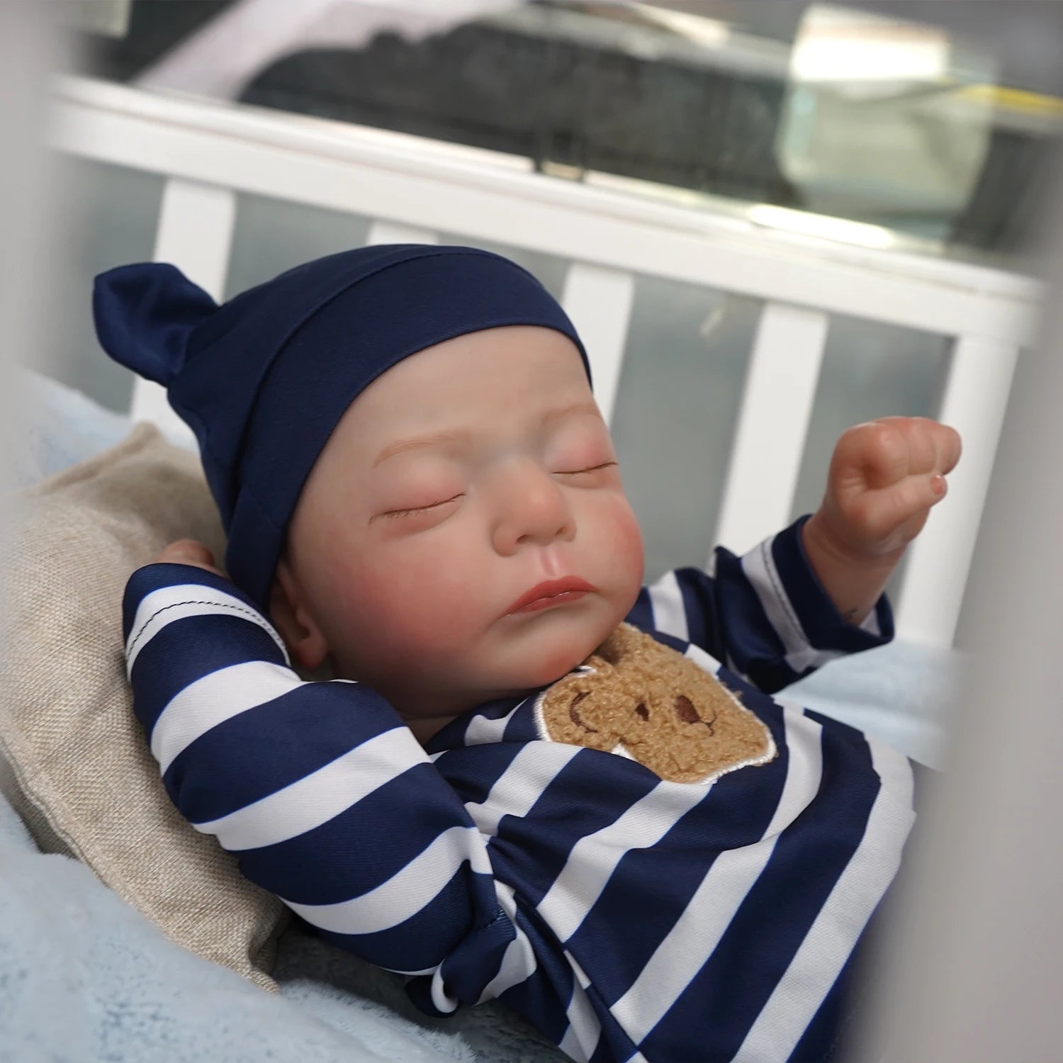 Bebê reborn menino de silicone 48cm - Miguel