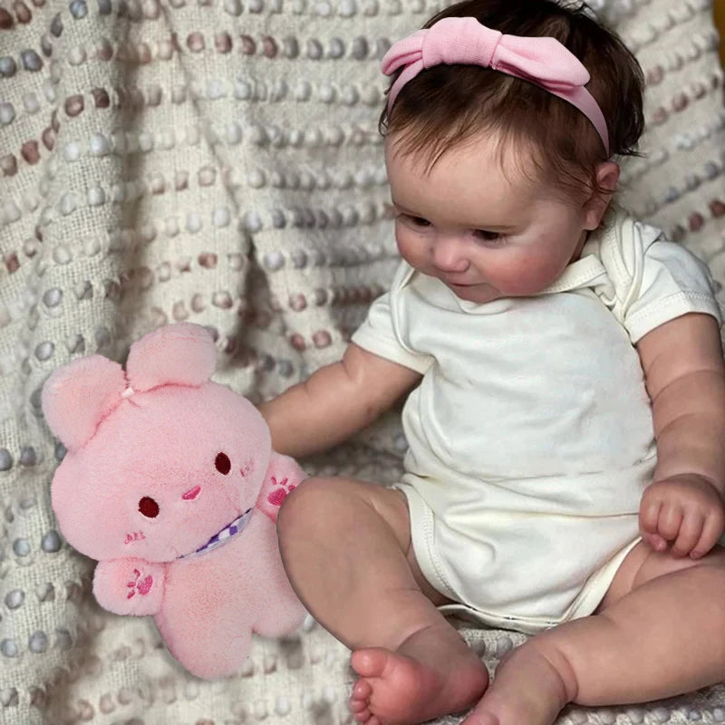 Bebê reborn menina de silicone 48cm - Alice