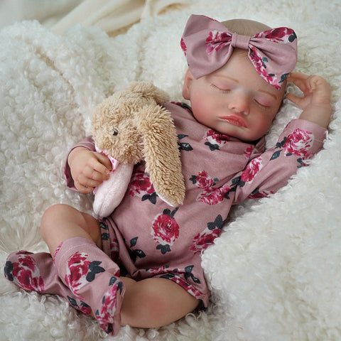 Bebê reborn menina de silicone 48cm - Beatriz
