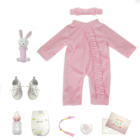 Bebê reborn menina recem nacido de silicone 48cm - Isadora