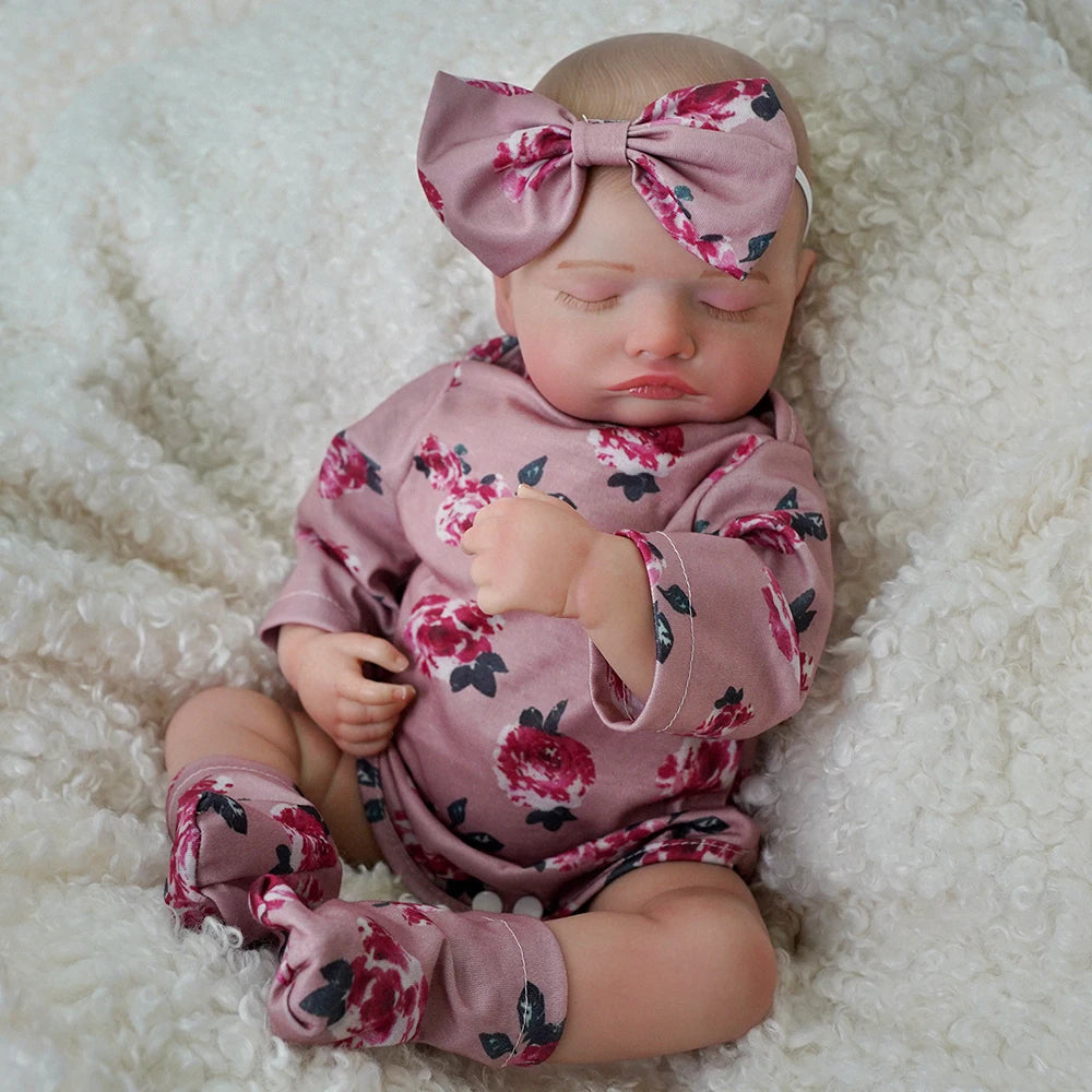 Bebê reborn menina de silicone 48cm - Beatriz