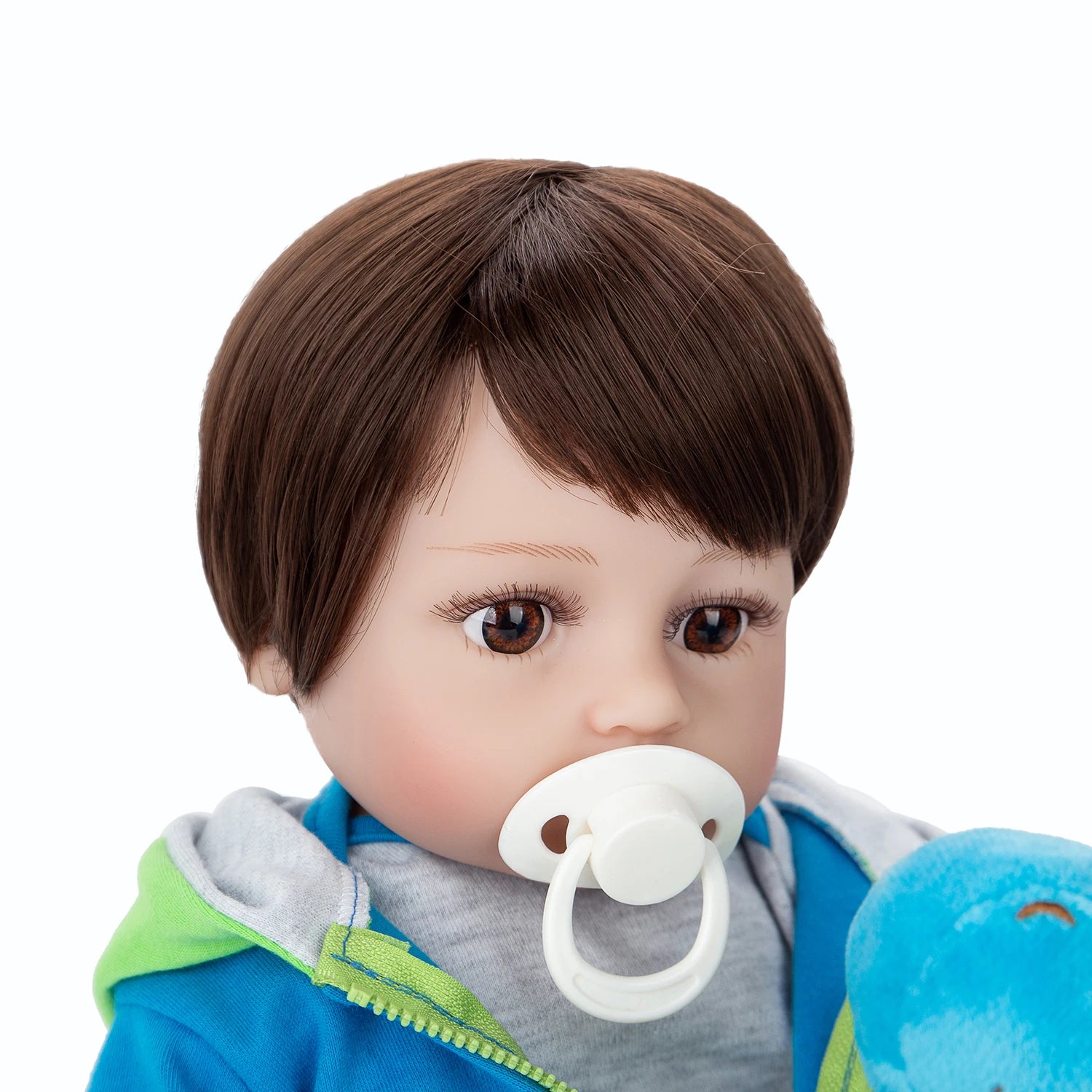 Bebê reborn menino girafa corpo de silicone 48cm - Arthur