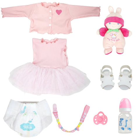 Bebê reborn menina de silicone 55cm - Manuela
