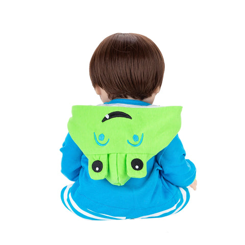 Bebê reborn menino girafa corpo de silicone 48cm - Arthur