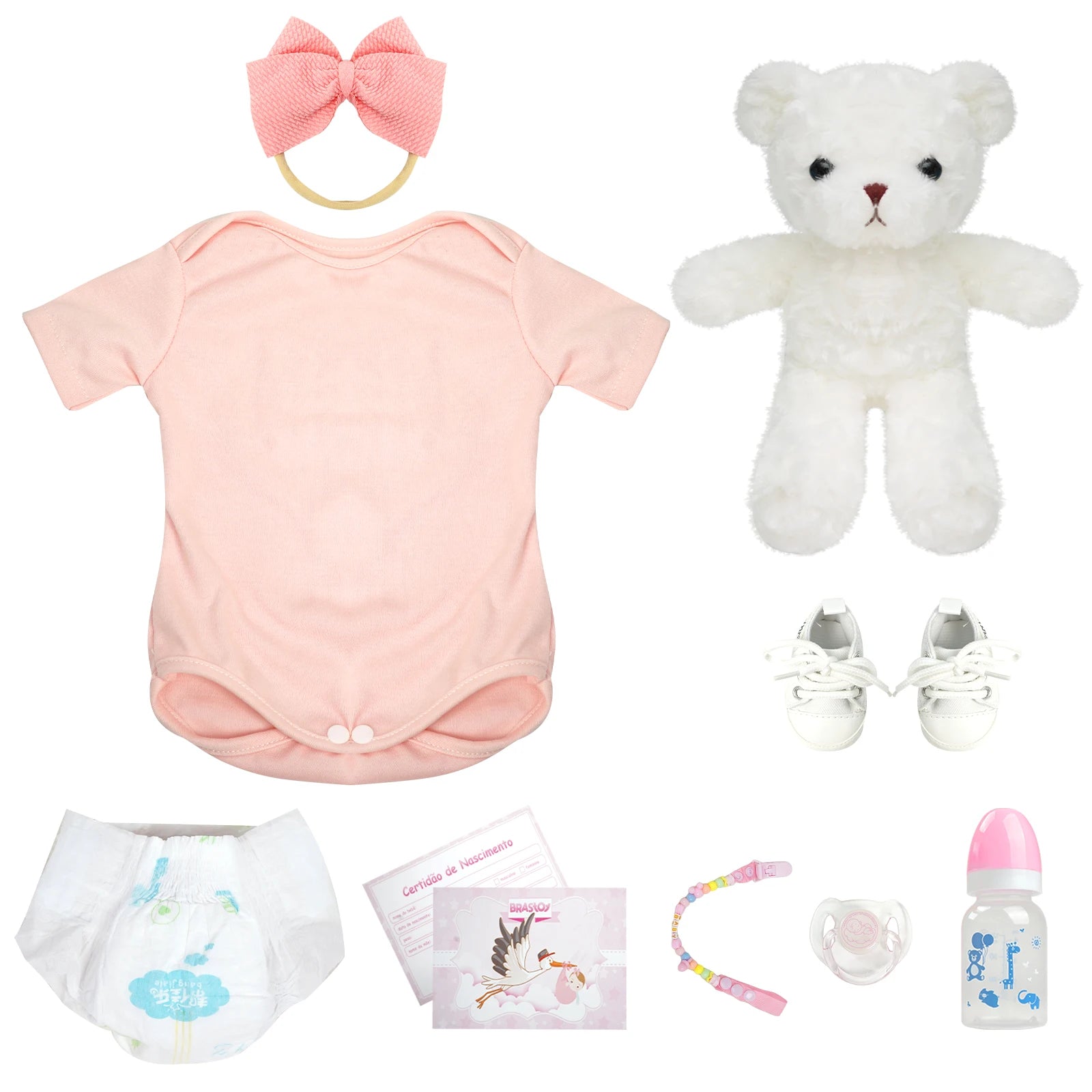 Bebê reborn menina de silicone 48cm - Helena