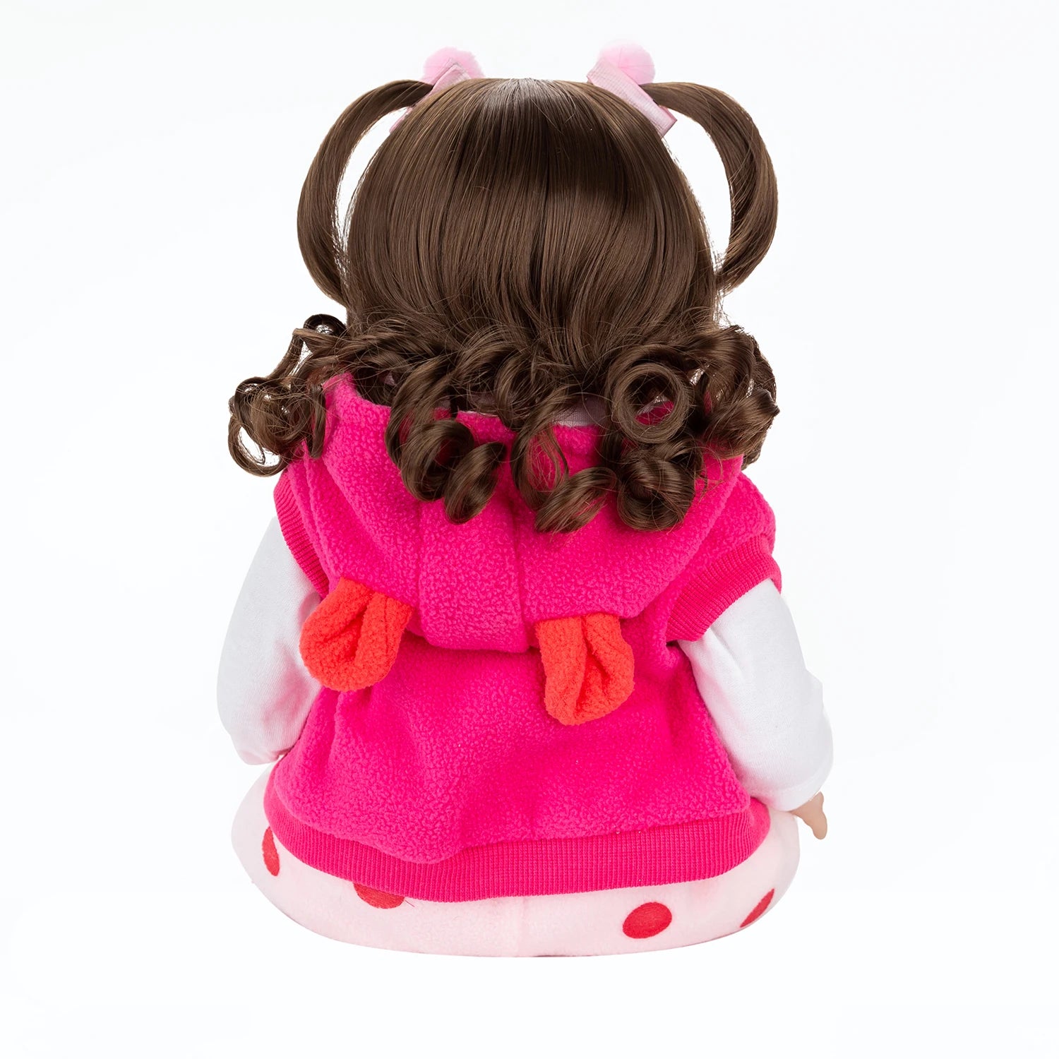 Bebê reborn girafinha menina de silicone 48cm - Antonella
