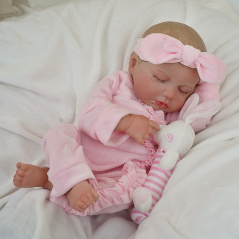 Bebê reborn menina recem nacido de silicone 48cm - Isadora