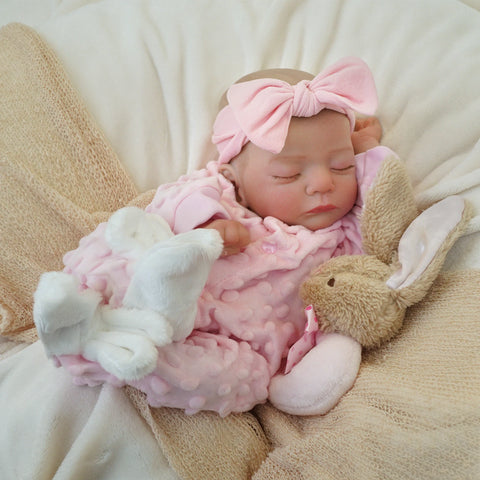 Bebê reborn recem nacido menina de silicone 48cm - Giovanna