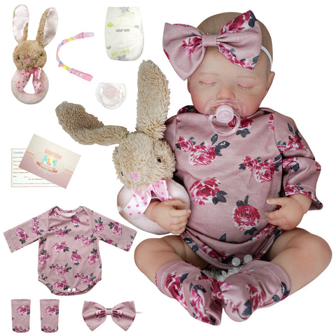 Bebê reborn menina de silicone 48cm - Beatriz