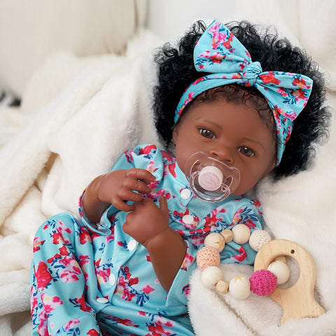 Bebê reborn menina de silicone 55cm - Iara